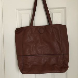 Vegan Leather Tote with Coin Purse